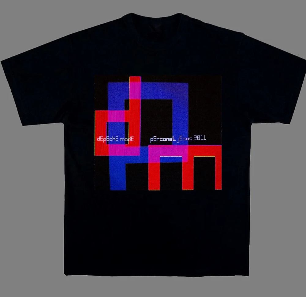 Art Black Electronic Combination Depeche Mode Band T-Shirt
